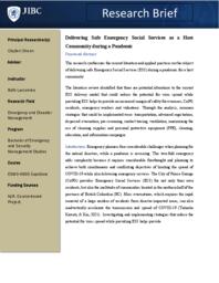 Delivering safe emergency social services as a host community during a pandemic