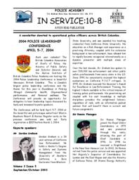 In service: 10-8 Vol.3: Iss.5, 2003