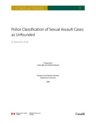Police classification of sexual assault cases as unfounded: an exploratory study